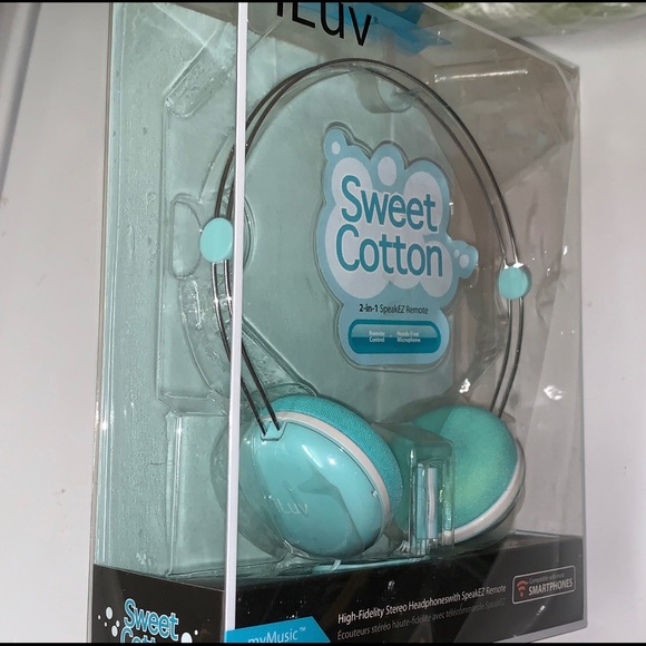 iLuv Light Blue Stereo Over-Ear Headphones - Picture 2 of 3
